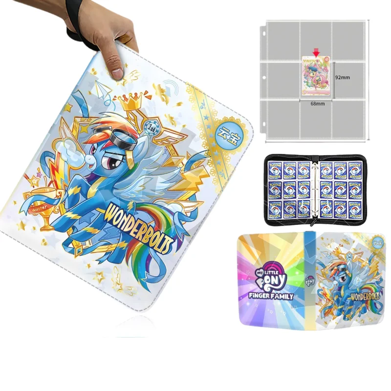 

Карточная книга My Little Pony, альбом, держатель для карт, переплет, игровая анимация, периферийные устройства, высококачественные игрушки, детские подарки с героями мультфильмов