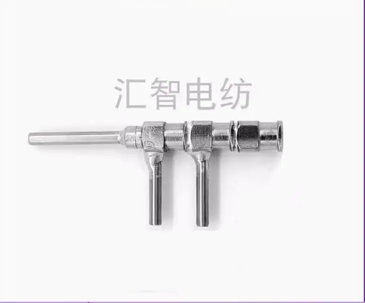 Three-layer coaxial nozzle Three-channel nozzle electrospinning molten wet micro-flow shell core hollow fiber