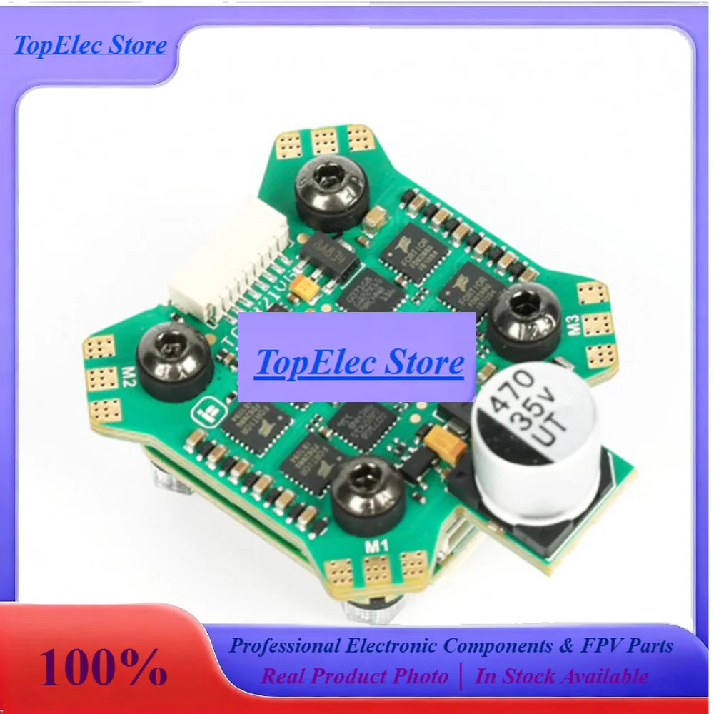 TopEssIFlight BLITZ Mini F7 Flight Controller Stack OSD（AT7456E）W/ BLITZ E55A 4-IN-1 ESC DShot150/300/600 2-6S For FPV Drone