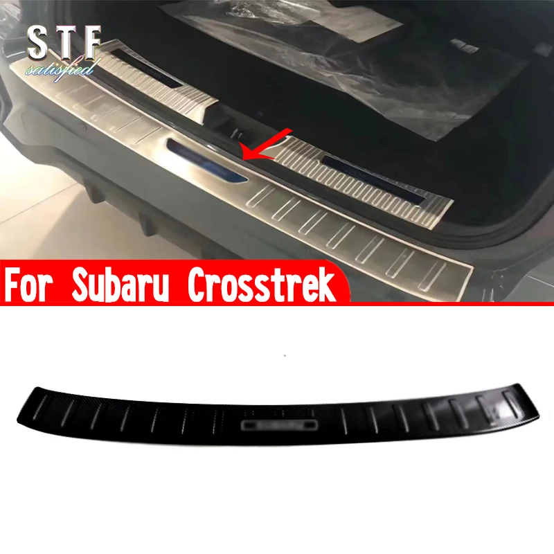 Stainless Steel Rear Bumper Sill Protector Accessories Stickers For Subaru Crosstrek 2024 2025