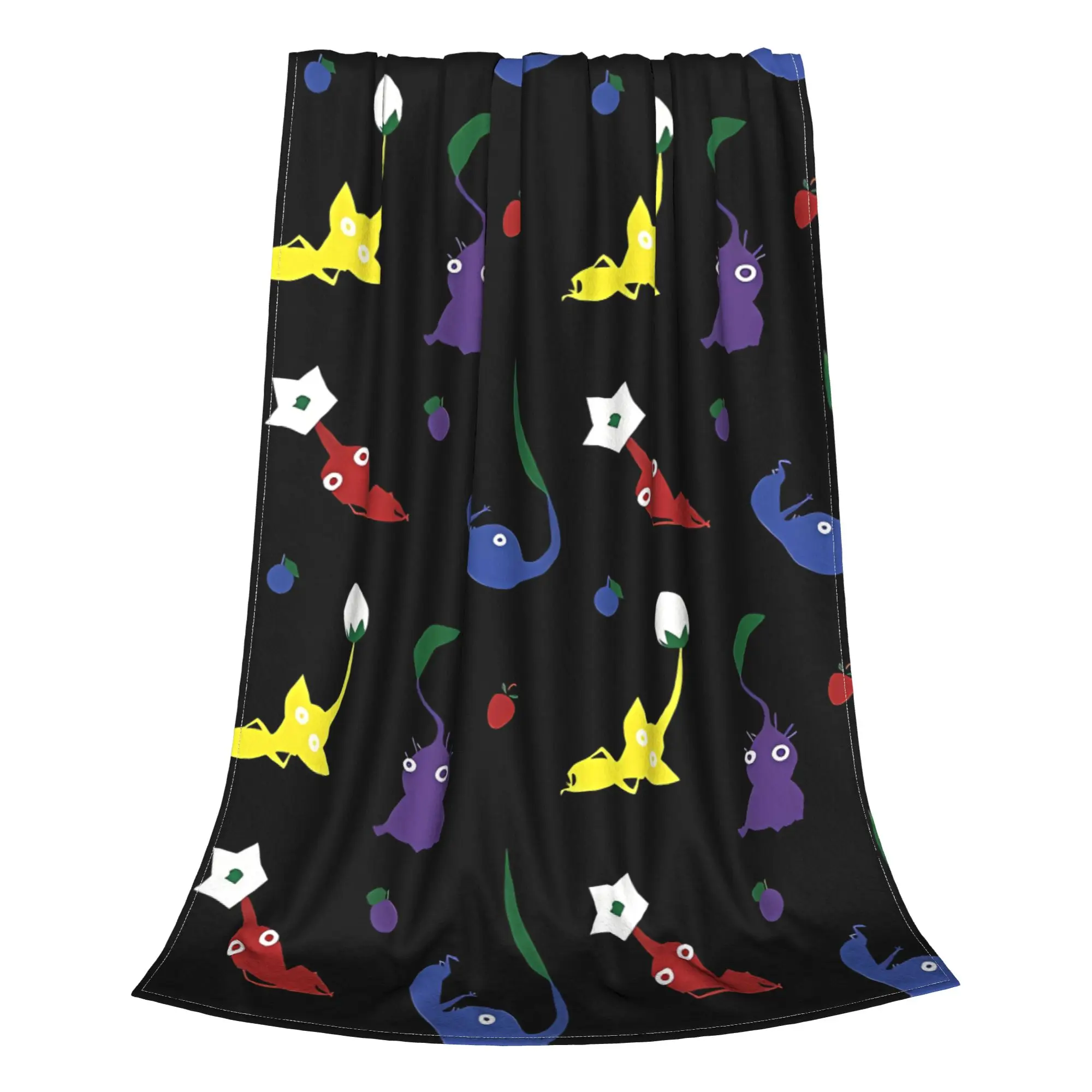 1PC Home Cutecore Pik Pattern! Pikmin Blanket Super Cosy Plush Home Living Room Sofa Halloween