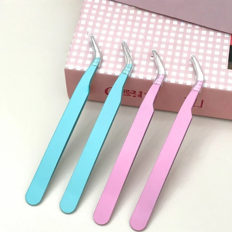 Pincettes à cils de précision en acier inoxydable, Extensions de faux cils, outils professionnels pour Salon de maquillage, bricolage, usage domestique