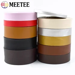 Meetee 5Meters 5-30mm PU Leather Cord Synthetic Bag Rope Sewing Ribbon Necklace Bracelet Tapes Decoration Ropes DIY Accessories