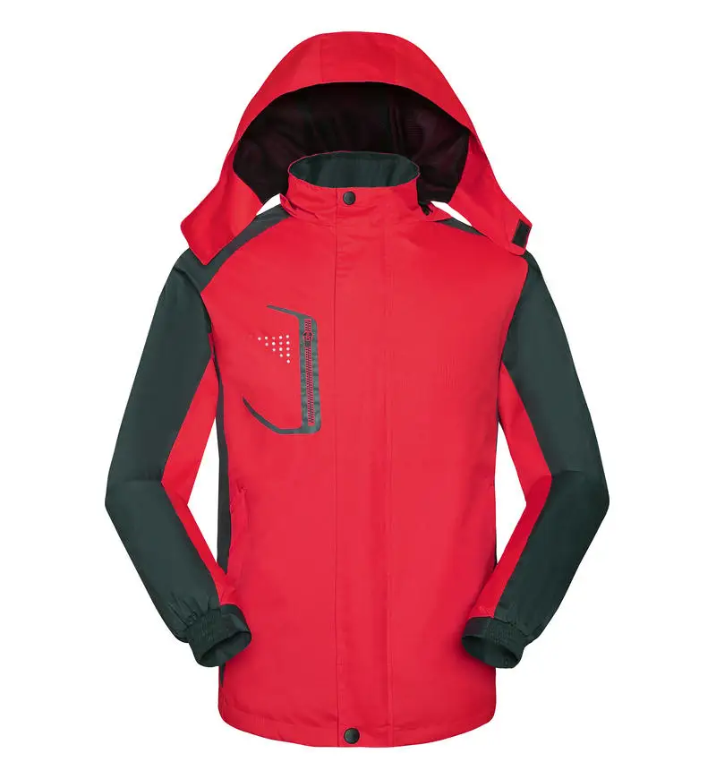 

Three-proof Windbreaker Waterproof Hiking Jackets Men Women Climbing Outdoor Hooded Coat Thin Outwear Sportswear Autumn Winter