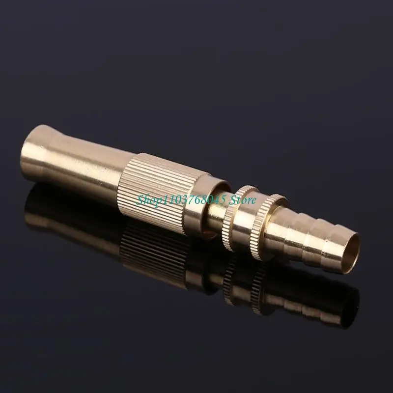 R53F Garden Hose Thread Brass Hose Nozzle High Pressure Water Hose Nozzle Water Hose Nozzle Sprayer Brass Hose Nozzle