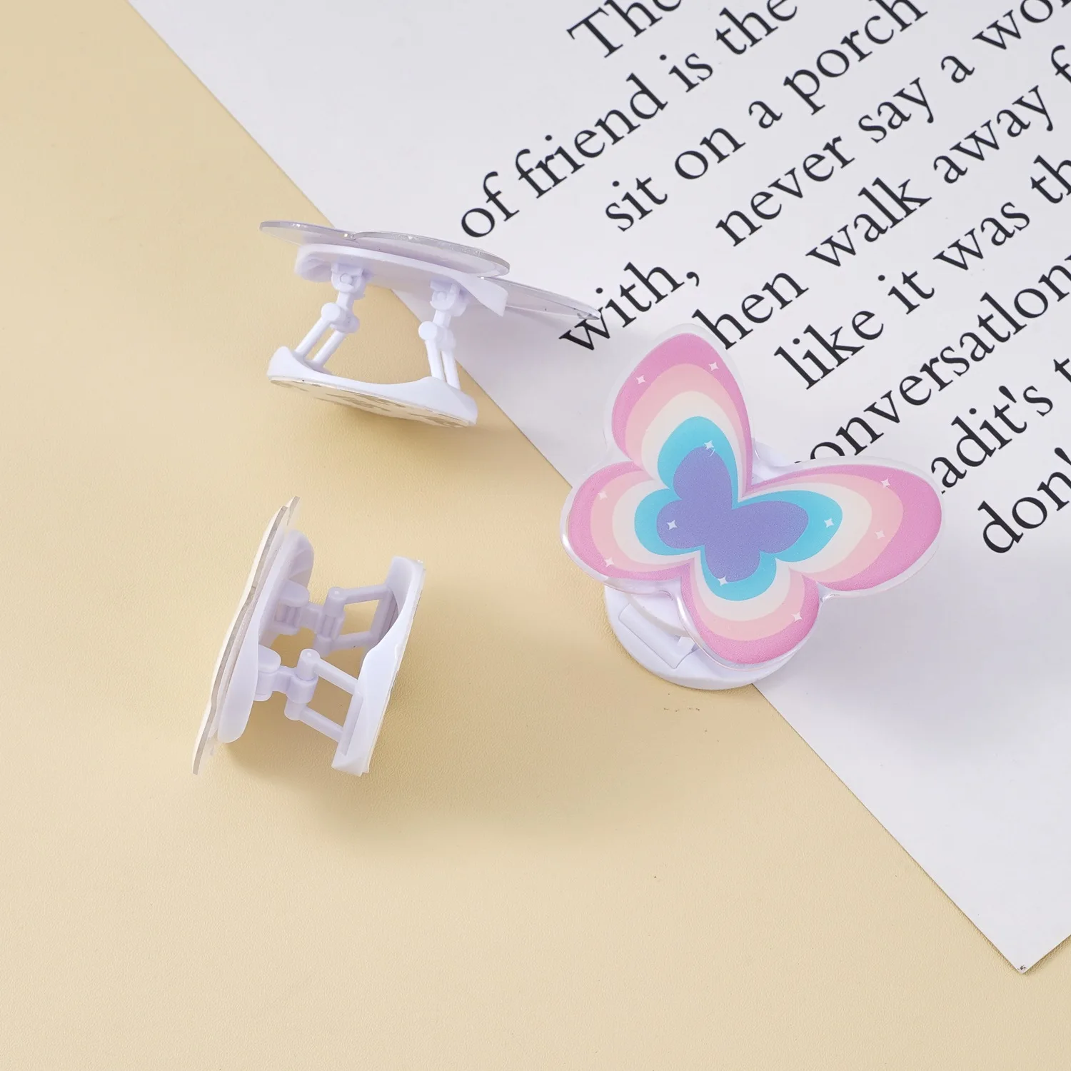 Ins Cute Butterfly Folding Mobile Phone Bracket Phone Case Decoration Mobile Phone Accessories Stall Object Mobile Phone Bracket