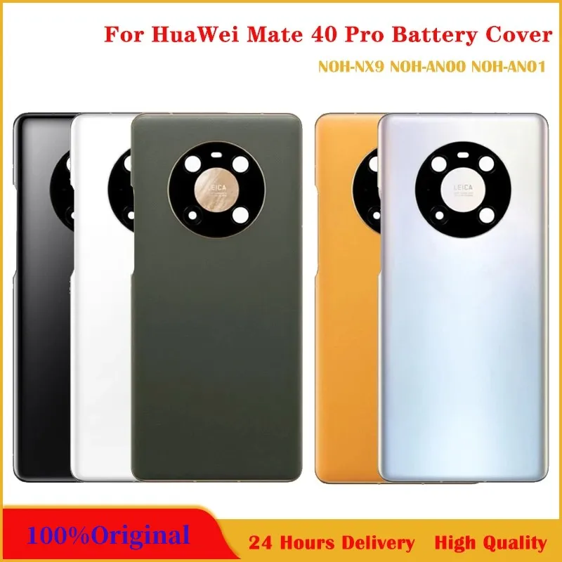 

Huawei Mate 40 Pro Glass Housing Cover Back Rear Door Battery Case For Mate40Pro Case Battery Cover with Camera Lens