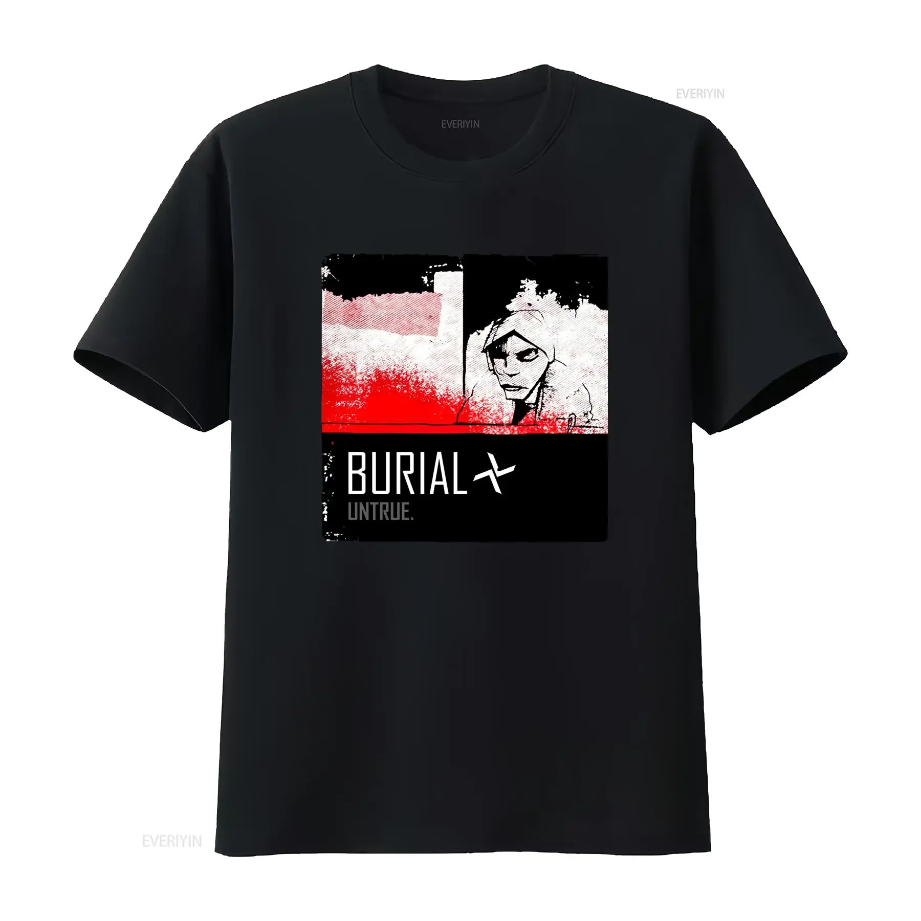 Burial Untrue T Shirt in White Sizes S 5XL with Free UK Shipping vintage Washed streetwear designer clothes Breathable Unisex