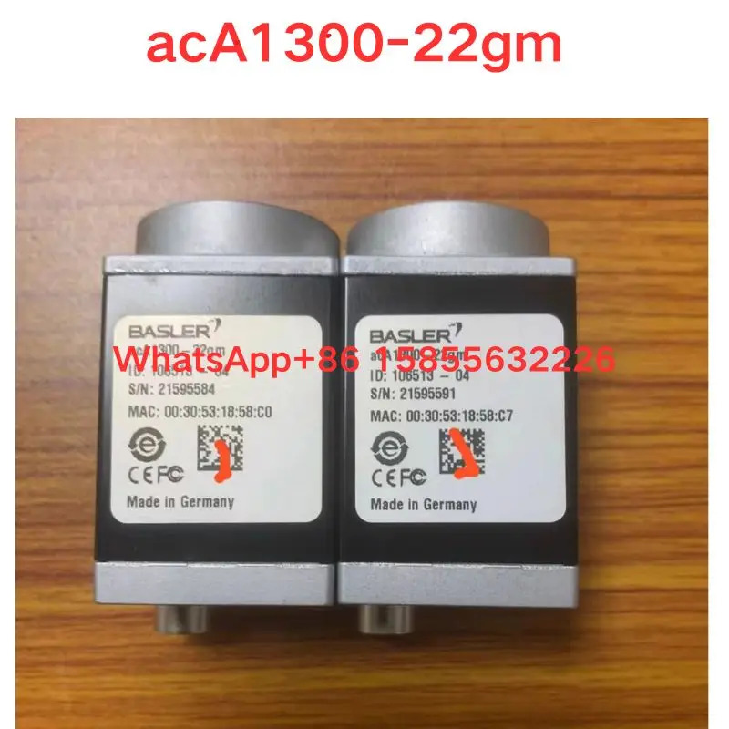 Used acA1300-22gm Industrial cameras Functional test OK