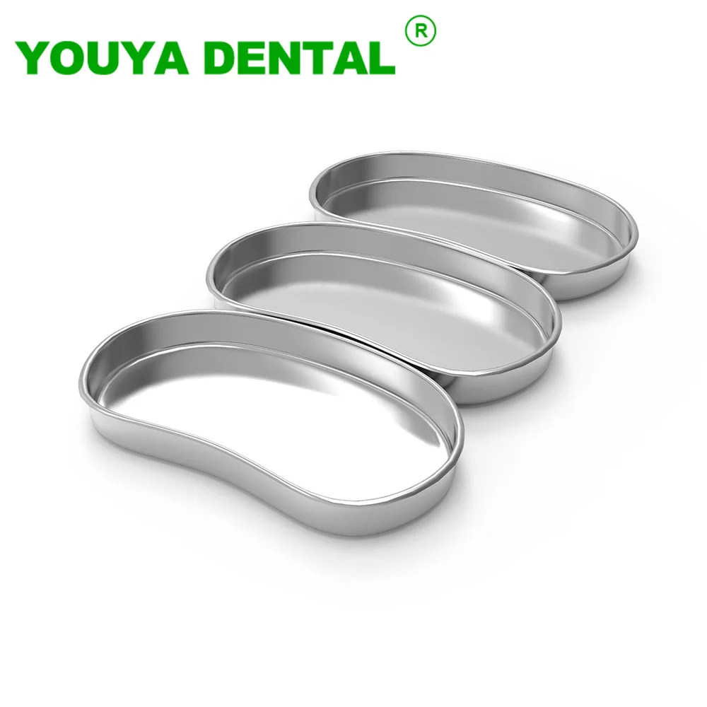 Dental Instrument Tray Stainless Steel Surgical Medical Disinfection Bending Plate Oral Cleaning Tool Sterilization Accessory