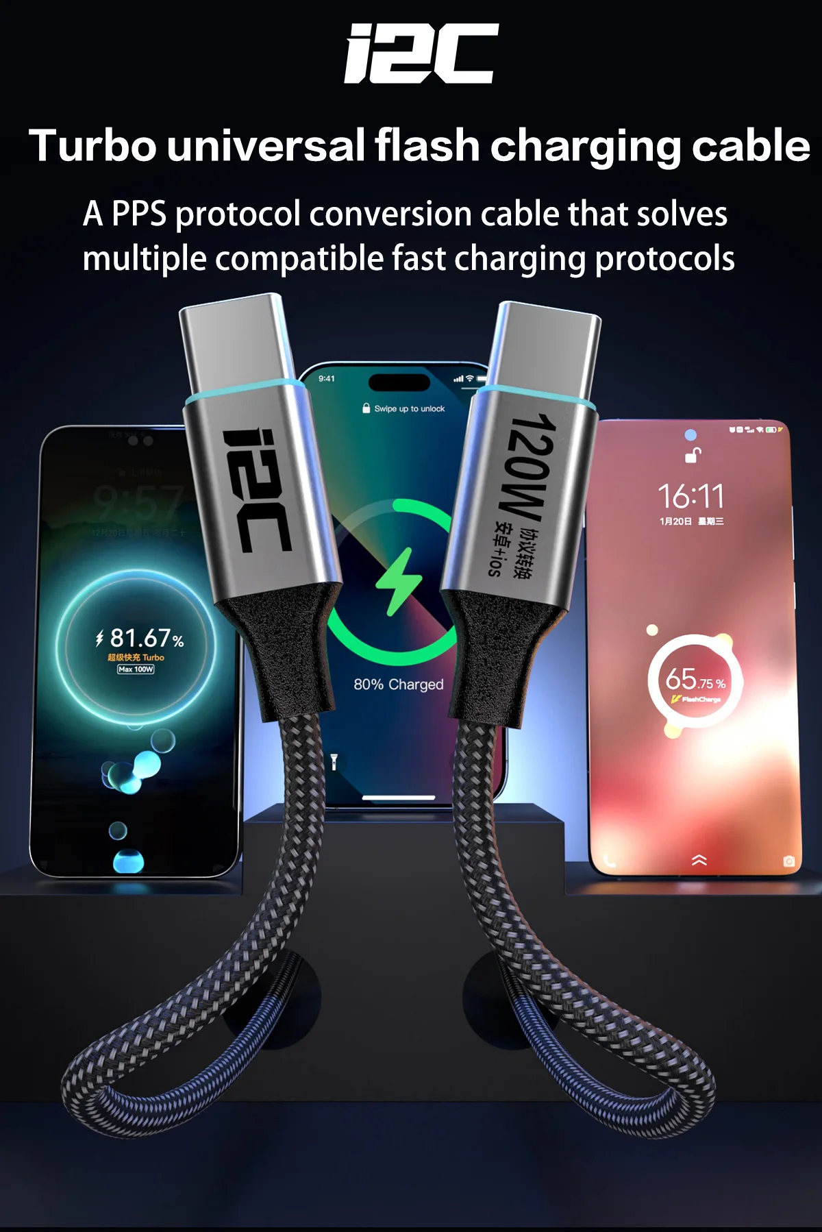 I2C Turbo TU1/TU2 Universelles Flash-Ladekabel, korrosions- und rostbeständig, präzise Erkennung für Handy-Reparaturwerkzeuge – Detail 3