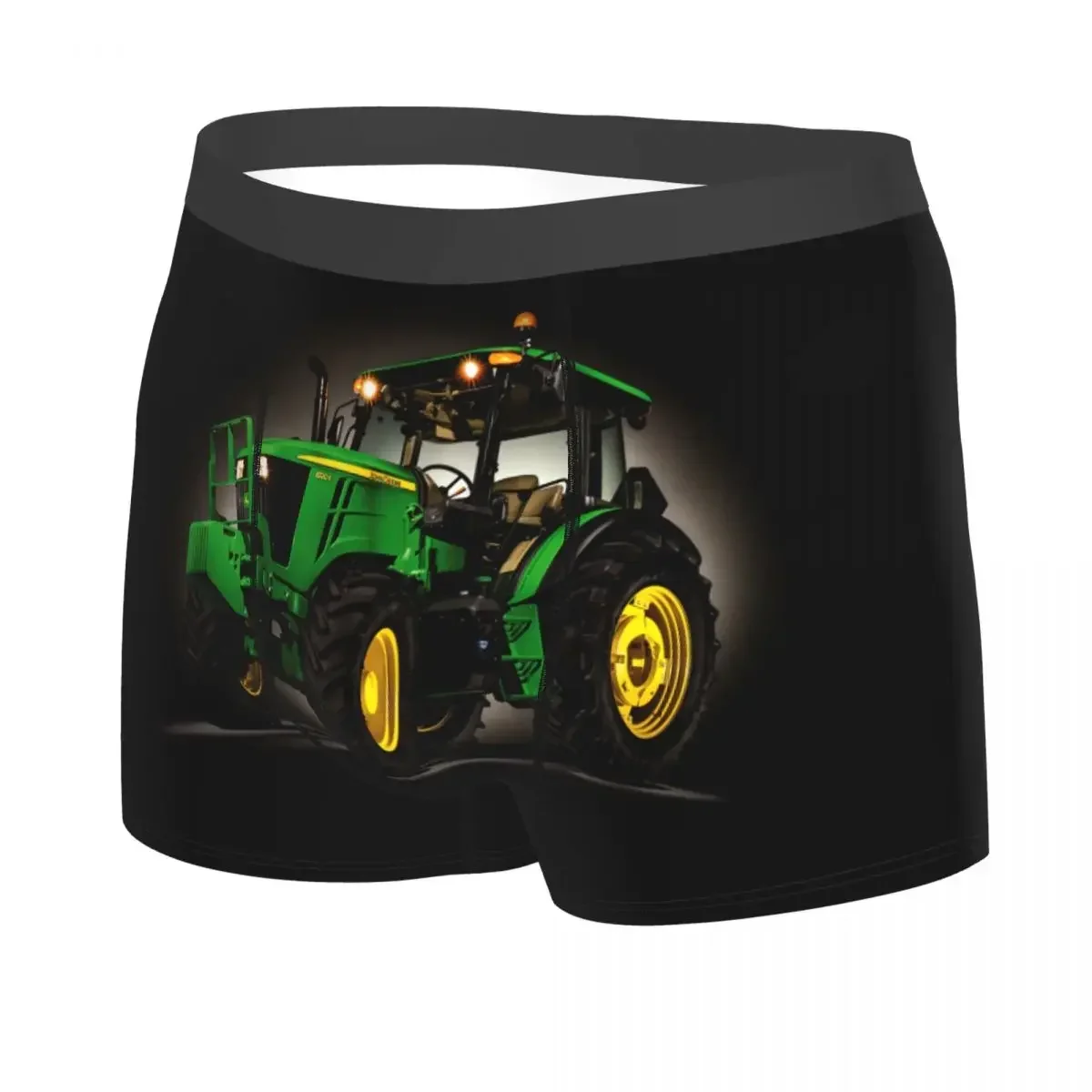 Custom Cool Tractor Boxers Shorts Panties Male Underpants Stretch Briefs Underwear