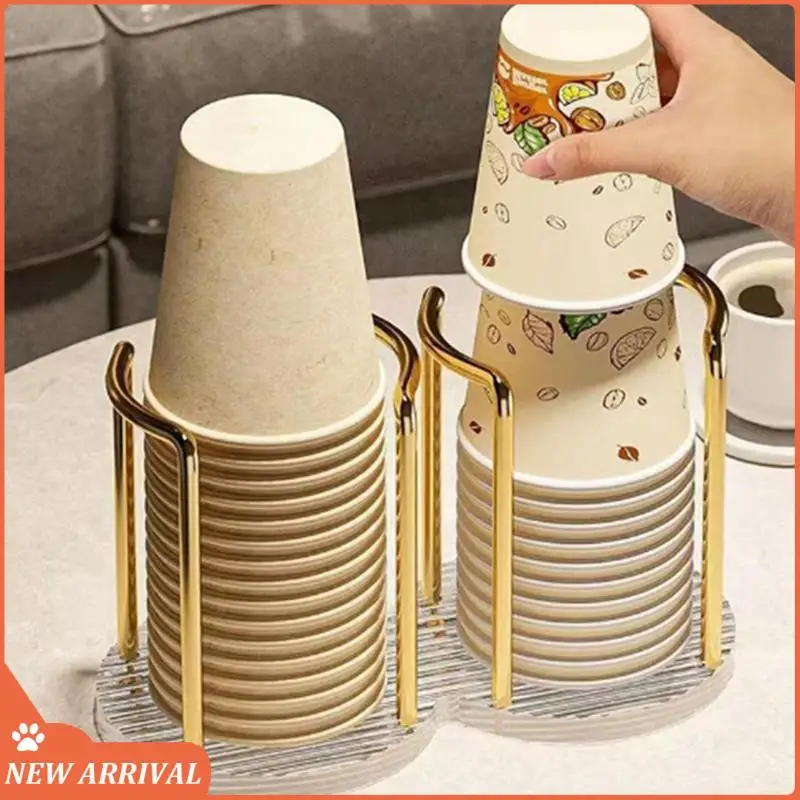 

Emption!Luxury Cup Storage Holder Water Tea Cups Dispenser Rack Shelf Mug Display Stand Home Organizer