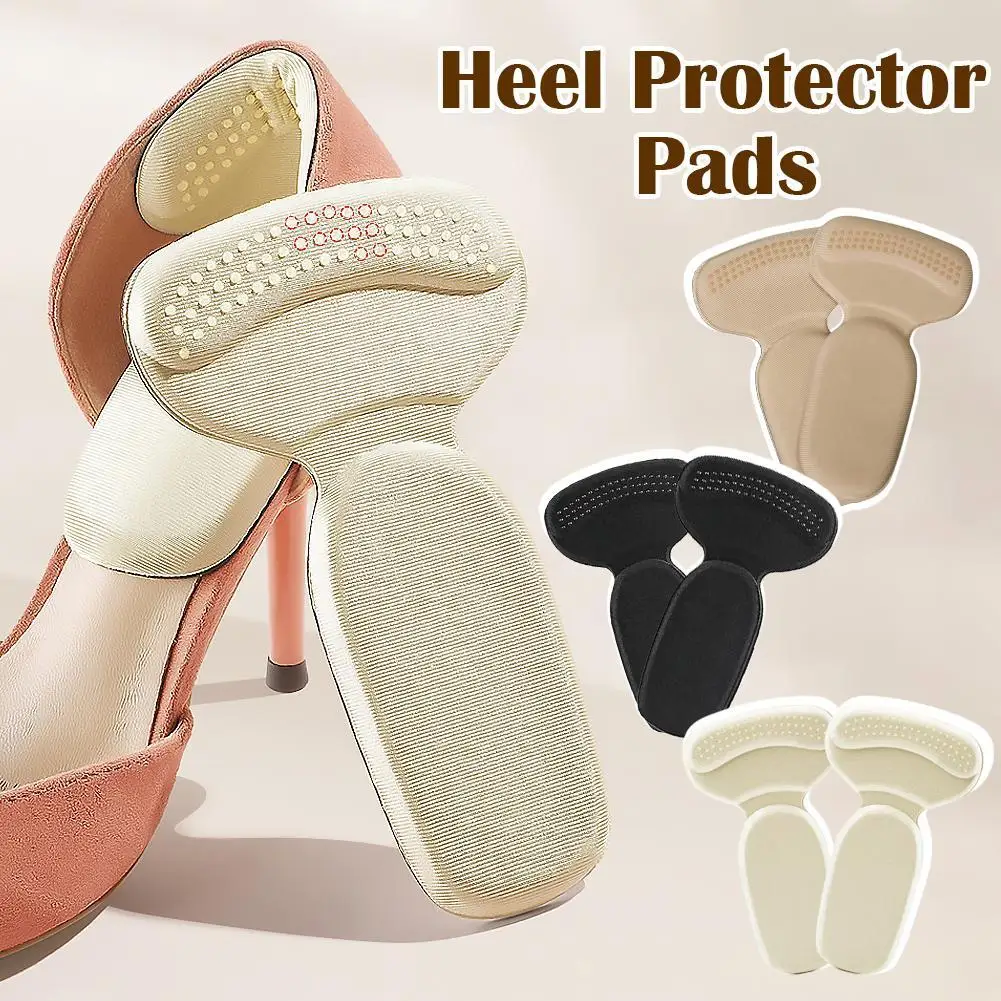 

Heel Correction Foot Pad For High Heels T Shape Anti-Slip Heel Stickers Soft Cushion Heel Protector Pads For Women