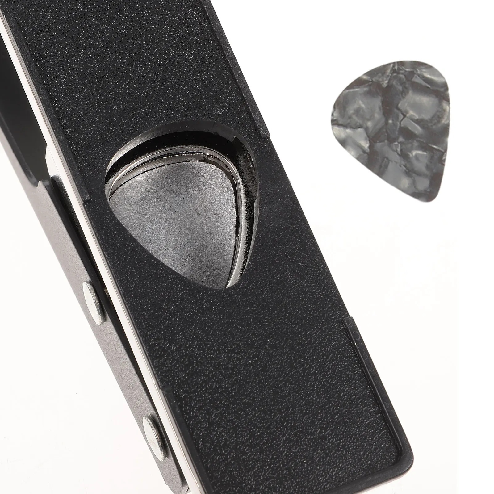 

Picks Cutter Diy Guitar Picks Maker Plectrum Punch Tool For Bass Guitar Abs Pvc Celluloid Converter (Black)