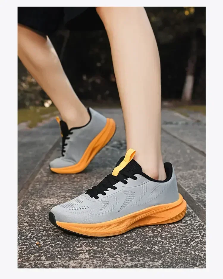 Herren-Laufschuhe mit breiter Passform, Komfort-Wanderschuhe für Damen, Unisex Atmungsaktives Mesh, Rutschfeste Dämpfung Trainingsschuhe – Detail 18
