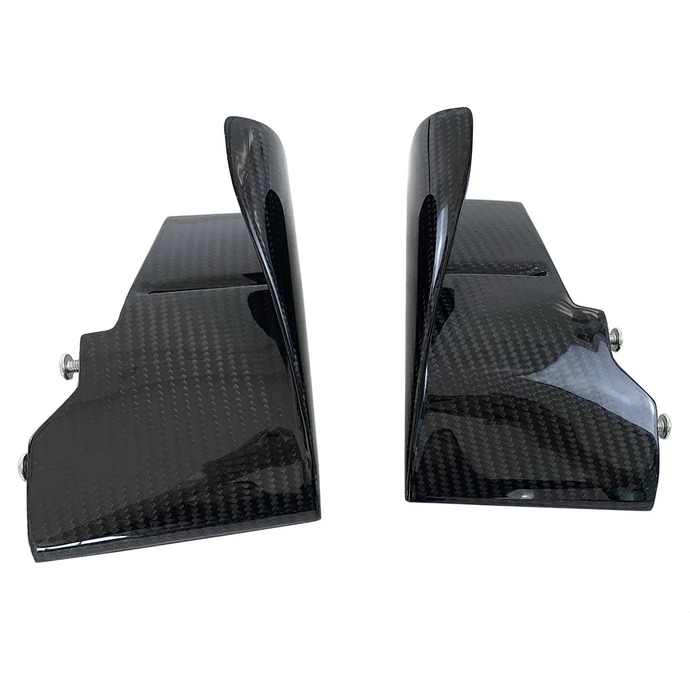 For Kawasaki Ninja H2 H2R 2015 + 2019 2020 2021 2022 2023 2024 3K Carbon fiber Lower fixed wing  Upper fixed wing