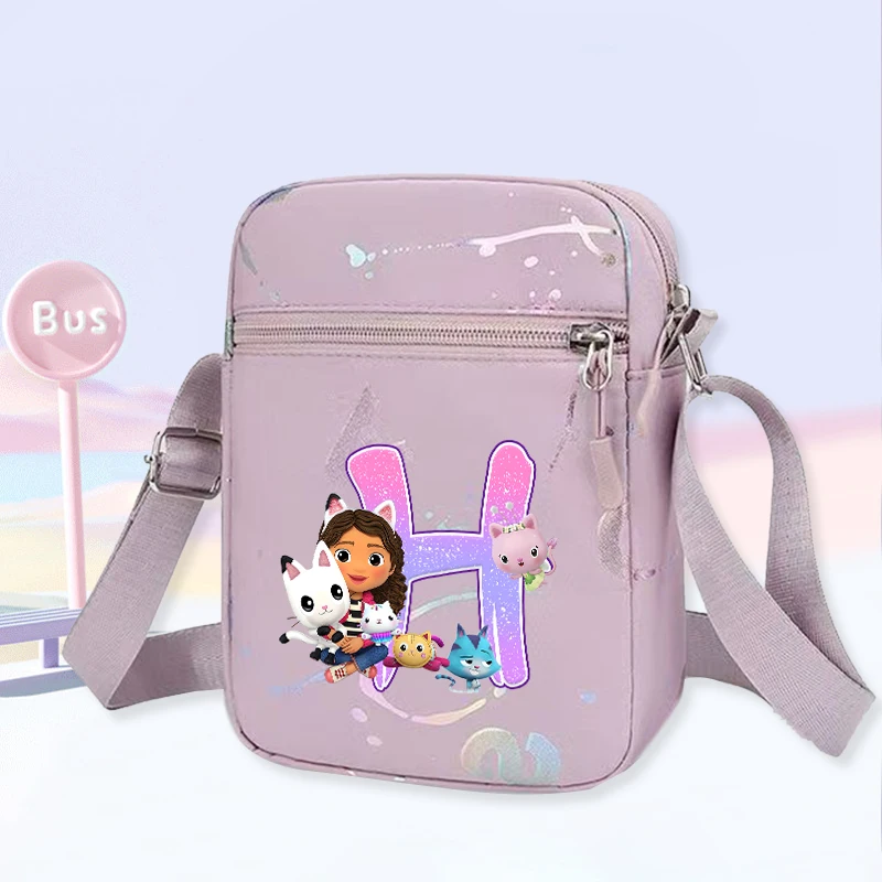 

Кукольный домик Gabbys, сумка через плечо с буквой A-Z для женщин и девочек, повседневные сумки на плечо для телефона, женская дорожная сумка с героями мультфильмов