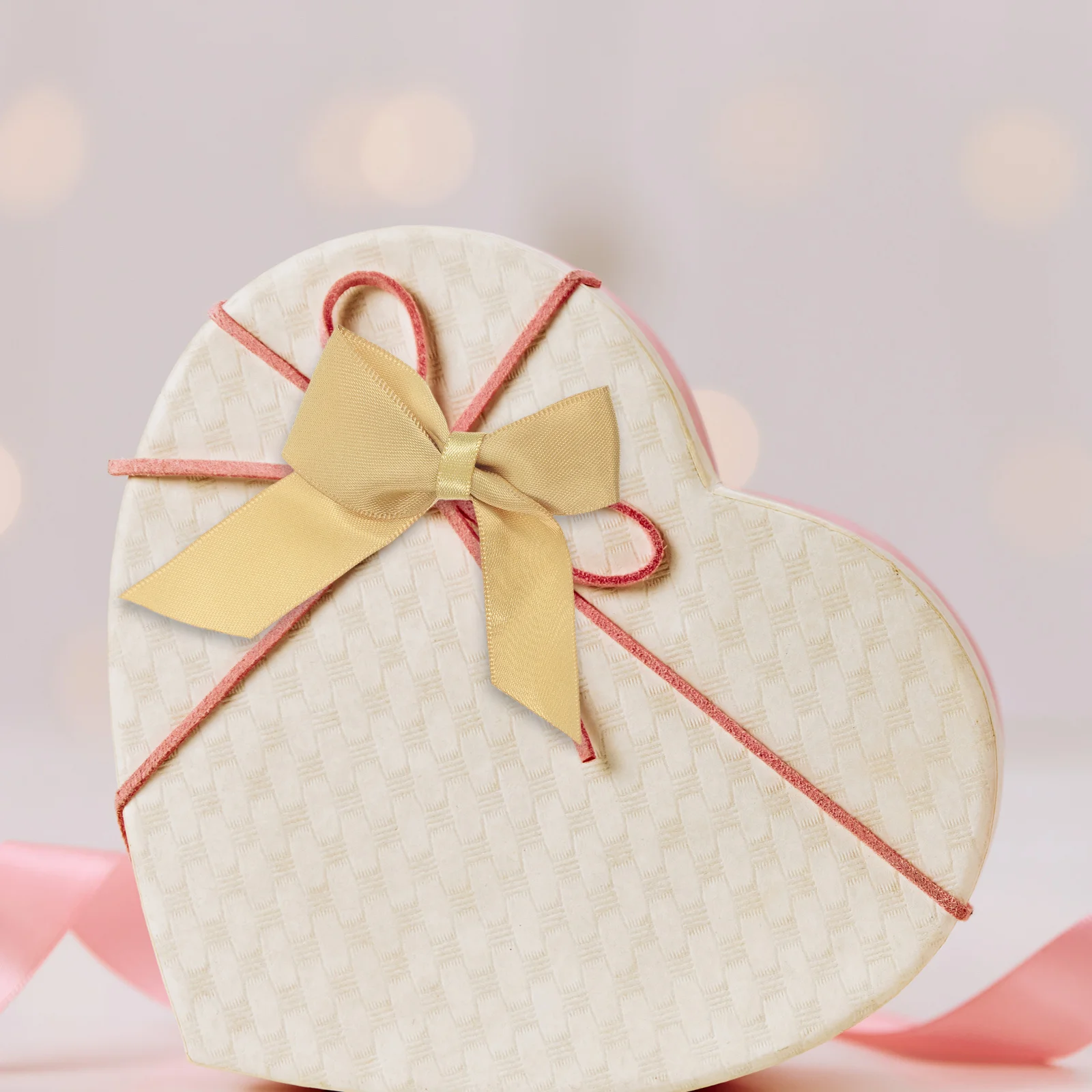 

30Pcs Self Adhesive Satin Ribbon Bows Gold Pre Tied Present Wrapping Birthday Wedding Decorations Mini Present Bows