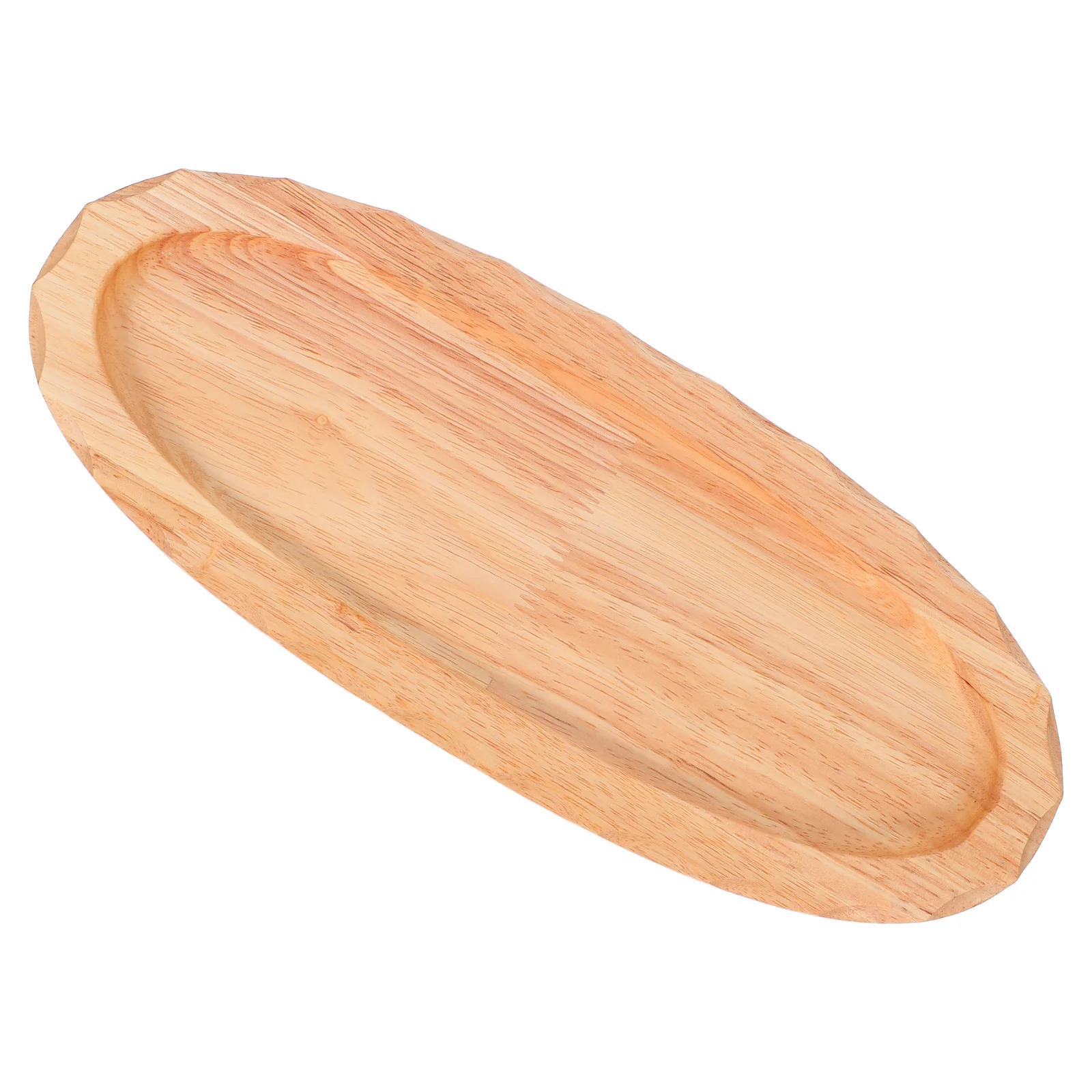 

Japanese Sushi Serving Platter Wooden Ripple Edge Oval Tray Party Wedding Holiday Multipurpose Fruit Snack Dish