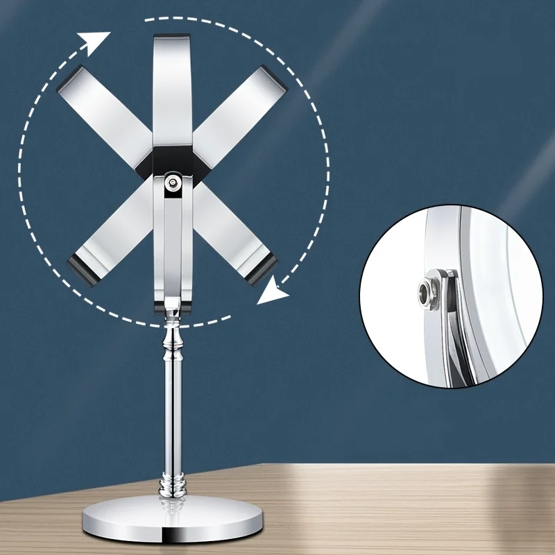 Magnifying Mirror With Light, Rechargeable 8" Lighted Makeup Mirror with 3 Color Lighting Modes - Portable HD Cosmetic Mirror fo