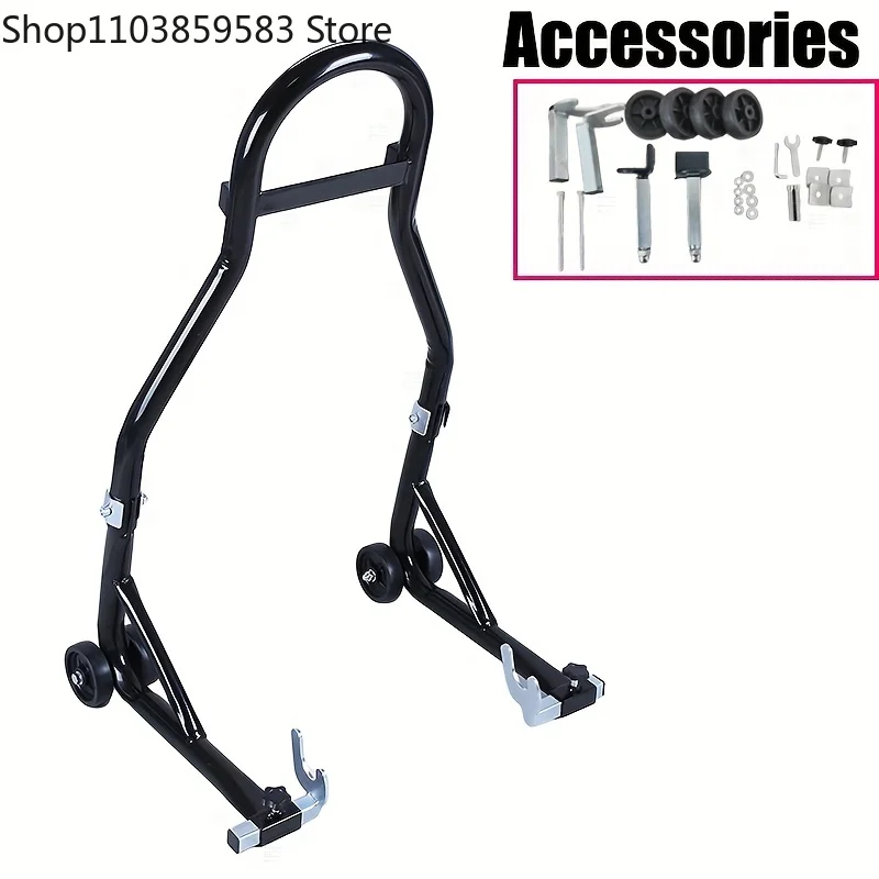 2 Stück Motorrad-Parkständer-Haken U-förmige Motorrad-Montageständer-Befestigungen Stützrahmen Motorrad-Zubehör – Detail 6