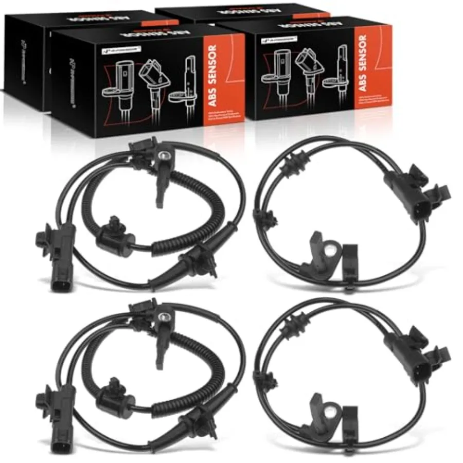 

Комплект из 4 передних датчиков скорости колес из ABS-пластика, совместимых с моделями Chevrolet и Buick - Verano 2012-2017, Cruze 2011-2014, Volt 2011-