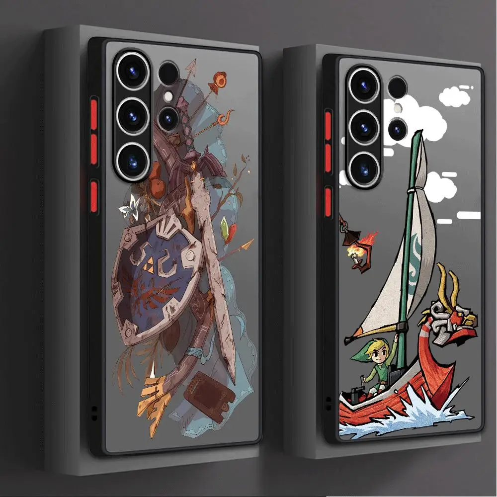 Game The Legend of Z-Zeldas Phone Case for Samsung Galaxy S24 S22 Ultra S23 S20 FE S21 Note 20 10 Plus S9 S10Plus Soft Cover