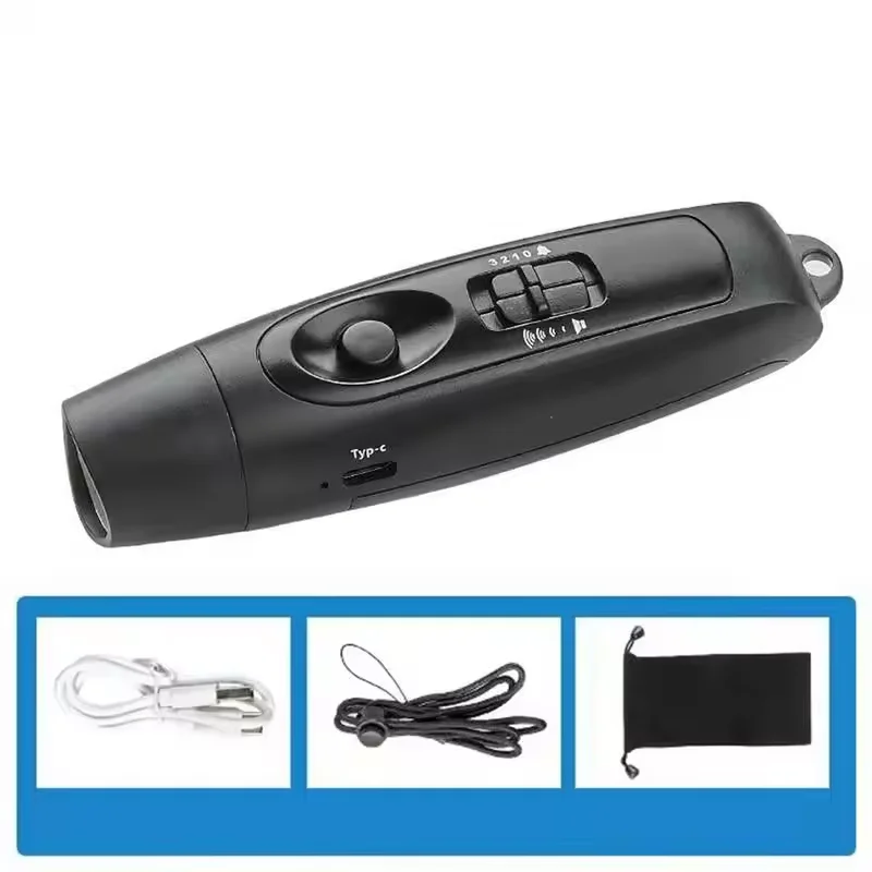 

Electronic Whistle Basketball Football Referee Training Survival Whistle USB Rechargeable Emergency Safety Whistle with LED Lamp