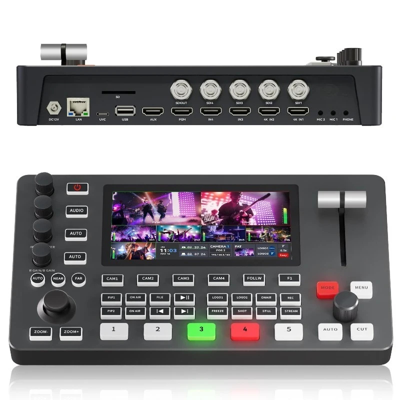 Integrated Video Production Center Video Mixer Switcher for Multi Broadcast Live Streaming