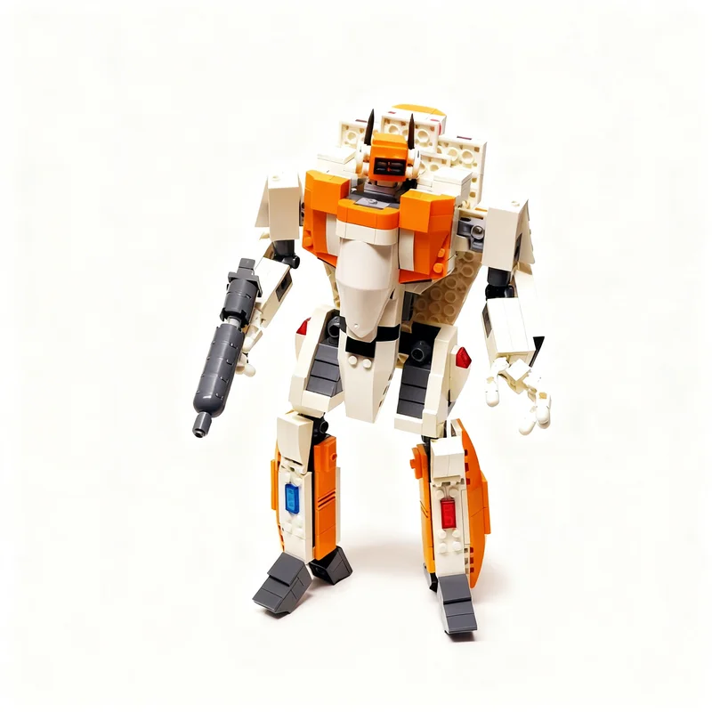2016pcs MOC RB Macross Robotech Transformable Fighter VF-1D Model Building Blocks Christmas Gift Birthday 3D Display Assemble