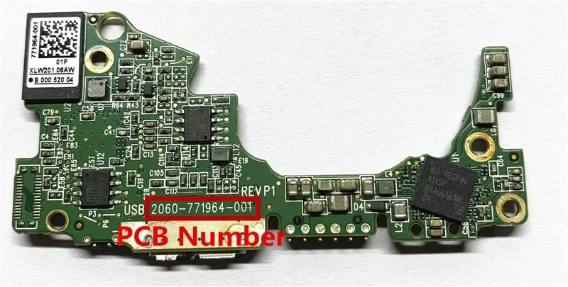 웨스턴 디지털 / HDD PCB USB / 2060-771964-001 REV P1, 2060 771964 001 / 771964-001