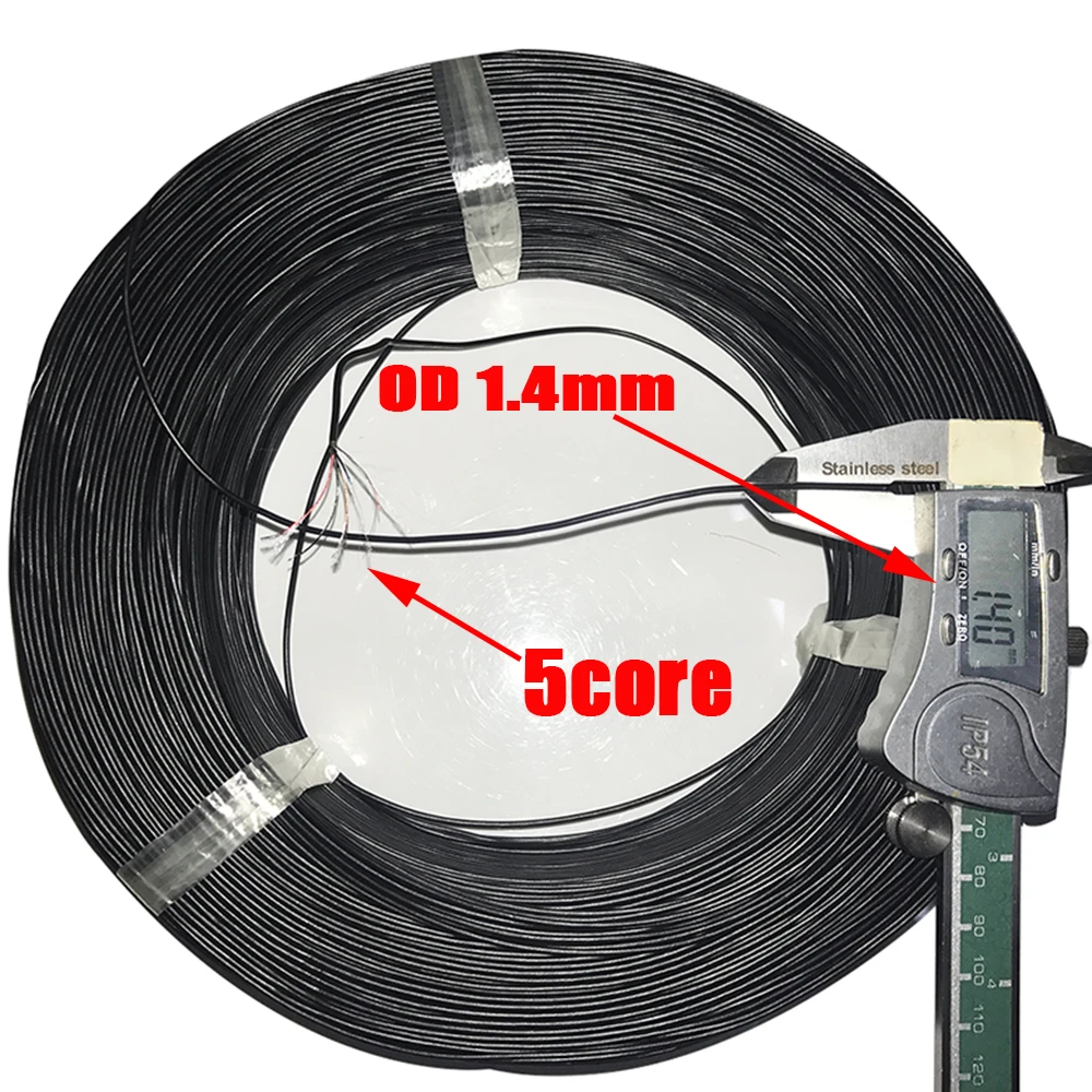 Enameled Cable 2core 3core 4core 5-core Headphone Wire Superfine Glass Insulationis Soft and Resists Soldering Native Wire