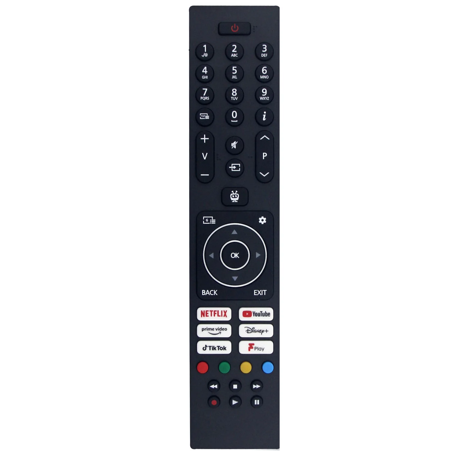 

Replace Remote Control RC45137T for Bush/Luxor 43FT24CA 40FT24CA 32FT24CA 32HT24CA 24HT24CA Smart LED TiVo Freeview
