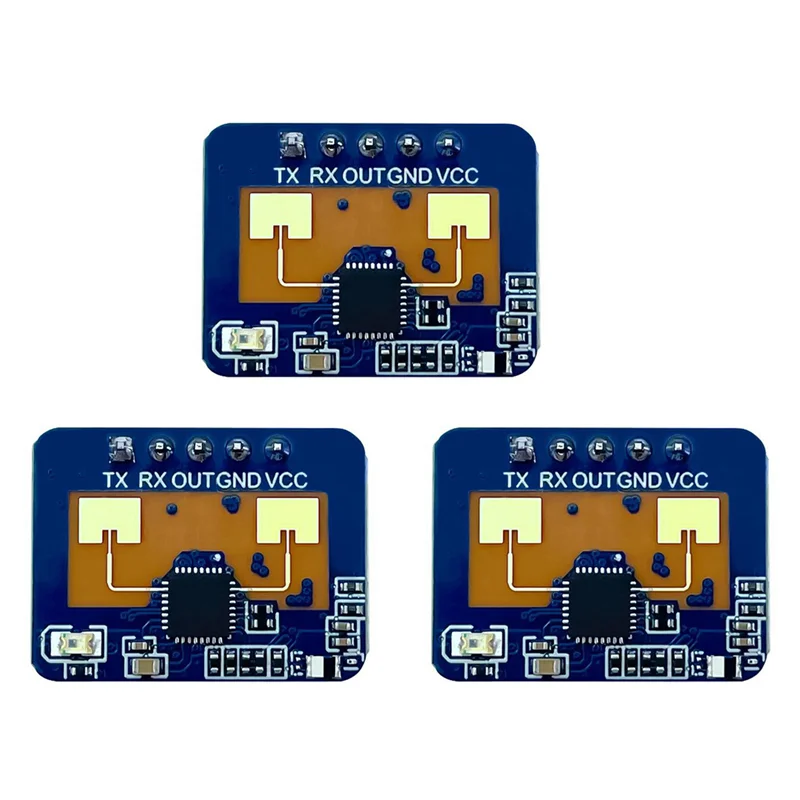 

【НОВЫЙ СПИСОК】3X LD2410C 24G Радарный датчик присутствия человека FMCW Радарный модуль обнаружения движения миллиметровой волны 5 В постоянного тока