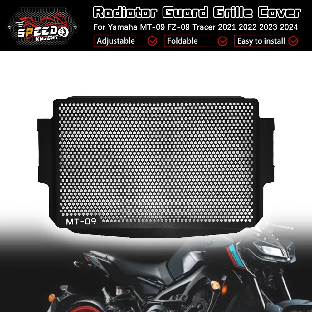 

Motorcycle Radiator Guard Grille Cover for Yamaha MT-09/FZ-09/Tracer (2021-2024), Protective Grille for MT09 FZ09