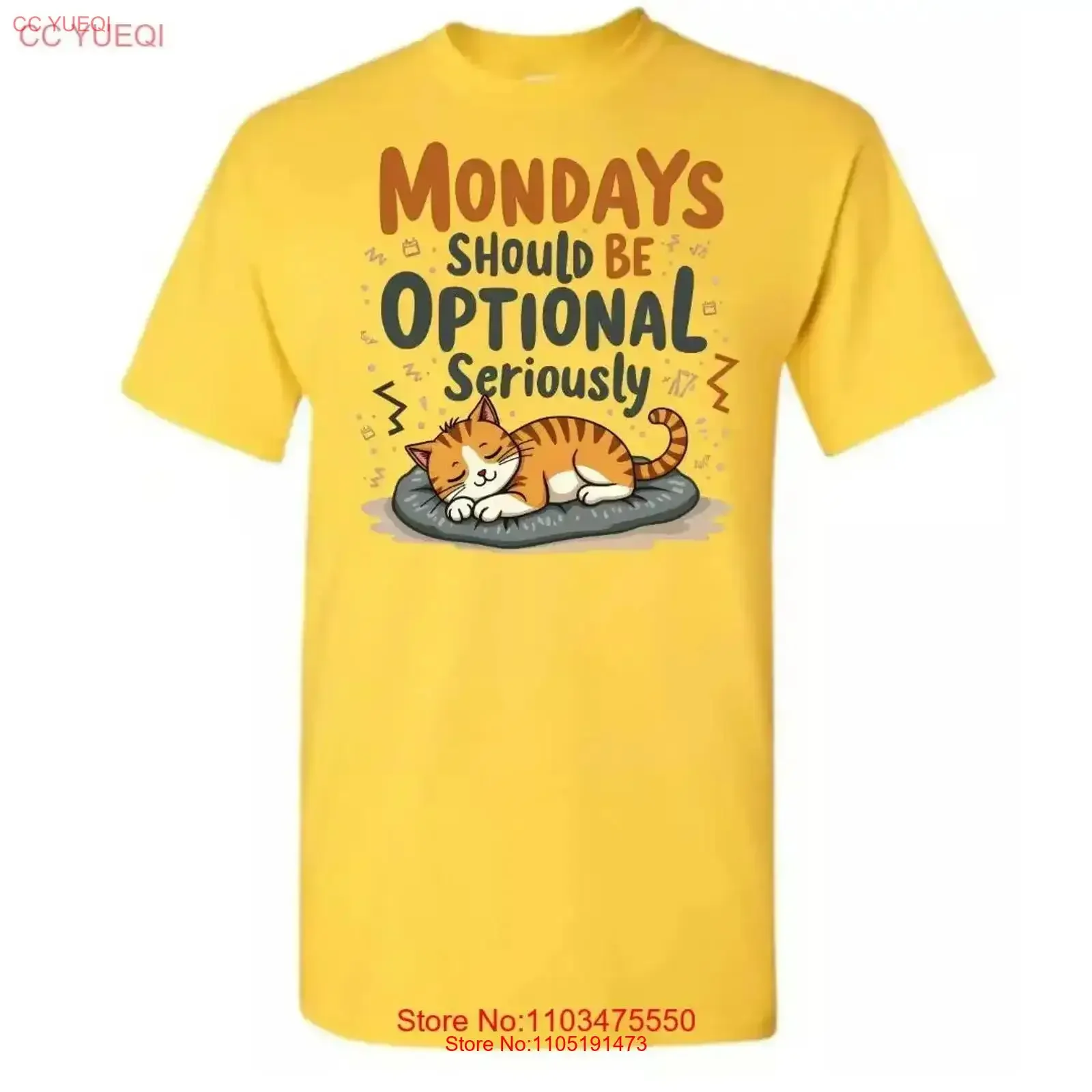 Mondays Should Be Optional Mens or Womens Funny T Shirt Size XL vintage Washed Slightly Versatile Comfortable homme Stylish
