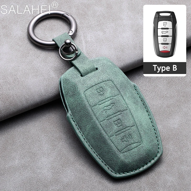 

Suede Leather Car Remote Key Case Cover Shell For Great Wall Haval Hover H1 H4 H6 H7 H9 F5 F7 H2S GMW Coupe Keychain Accessories