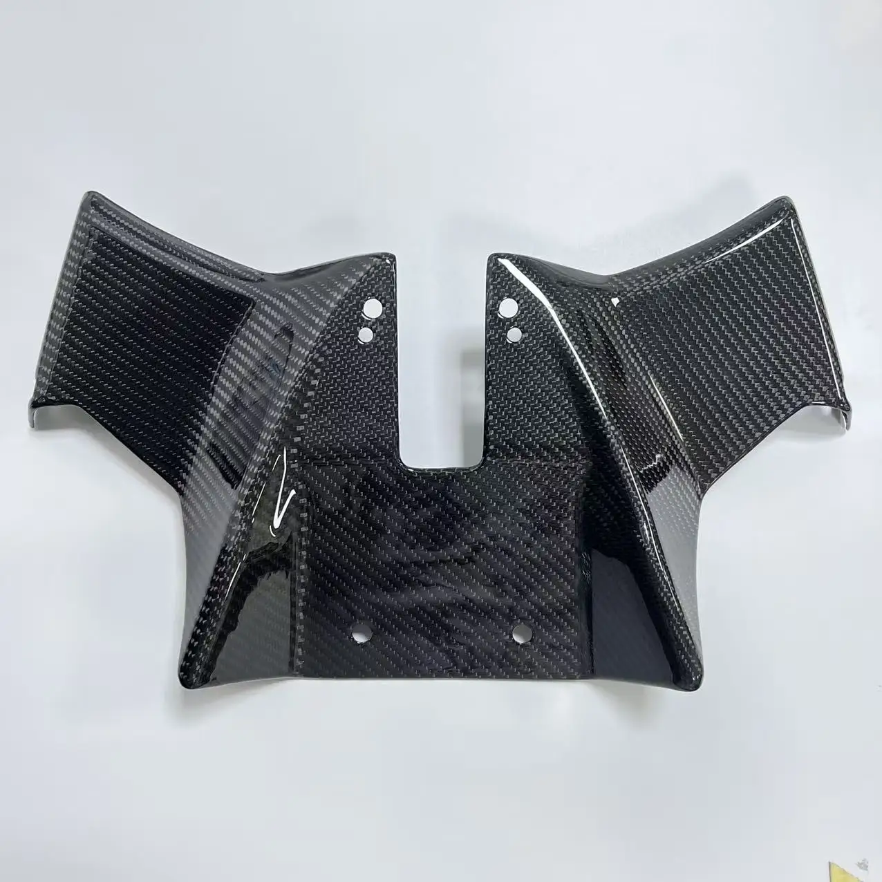 For SUZUKI GSX-8S 2023-2025 Carbon Fiber UP Front Downforce Spoiler Naked Frontal Spoilers Winglet Aerodynamic Wing Deflector