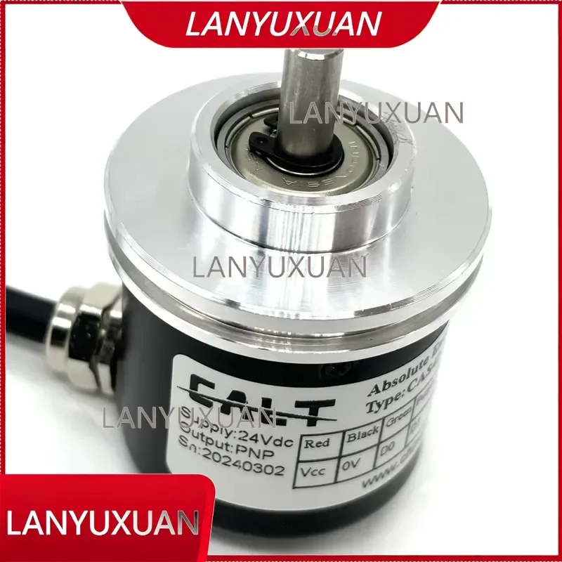 42mm 8 Bit Station CNC Lathe Machine Tool Turret Rotary Encoder PNP Output 24VDC CAS42-6G08BZ24C2