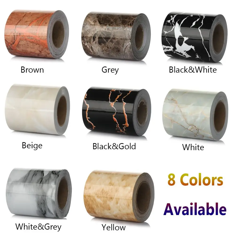 خط التفاف شارات فينيل ذاتية اللصق ، ملصقات حدود الجدار الرخامية ، ورق حائط لخط الخصر ، غرفة المعيشة