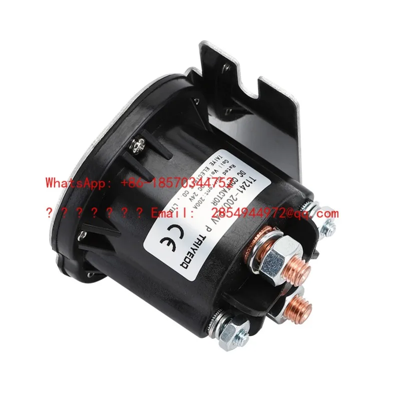 L   DC Contactor 12V 24V 48V 200A 1NO T1241-200 for Battery Truck Electric Forklift Electric Winch Electric Vehicle