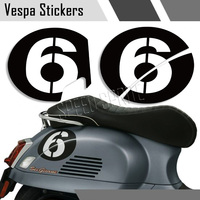 For Vespa Sei 6 Giorni GT GTS GTL GTV 125 300 Super GTS300ie 3M Motorcycle Fairing Sticker NO.6 Decal Accessories Waterproof