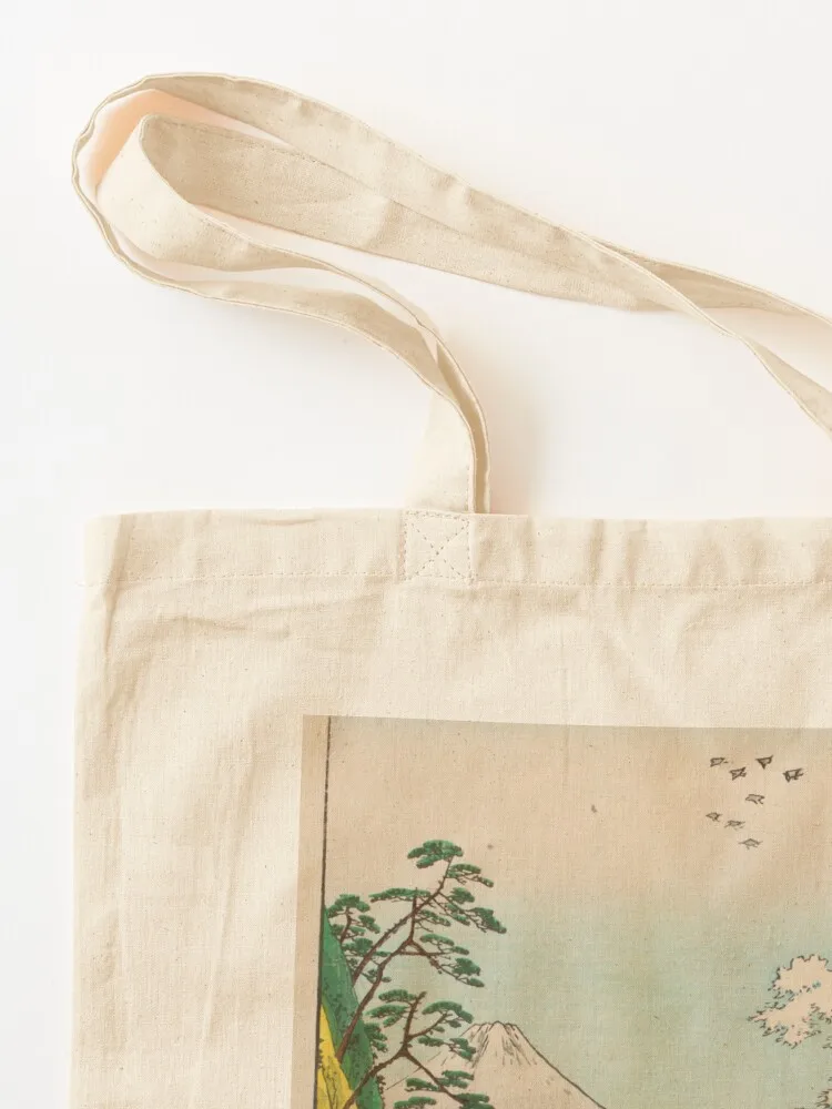 Hiroshige, Utagawa (1797-1858) - Mount Fuji and waves - Japanese woodblock print Tote Bag