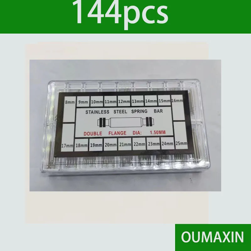 Uhr Ohr Reparatur Werkzeug Ohr Ohr Ohr Uhr Zubehör Armband Frühling Nadel Voller Stahl Ohr 1,5mm 144 stücke