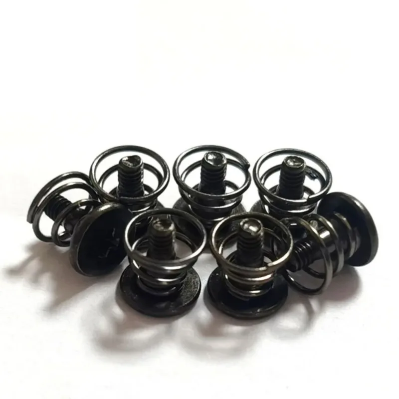 10pcs Phillips M2 Black Springs Graphics Card Screw For CPU Mainboard Radiator Fixing Bolts DIY Step Video Display Screws