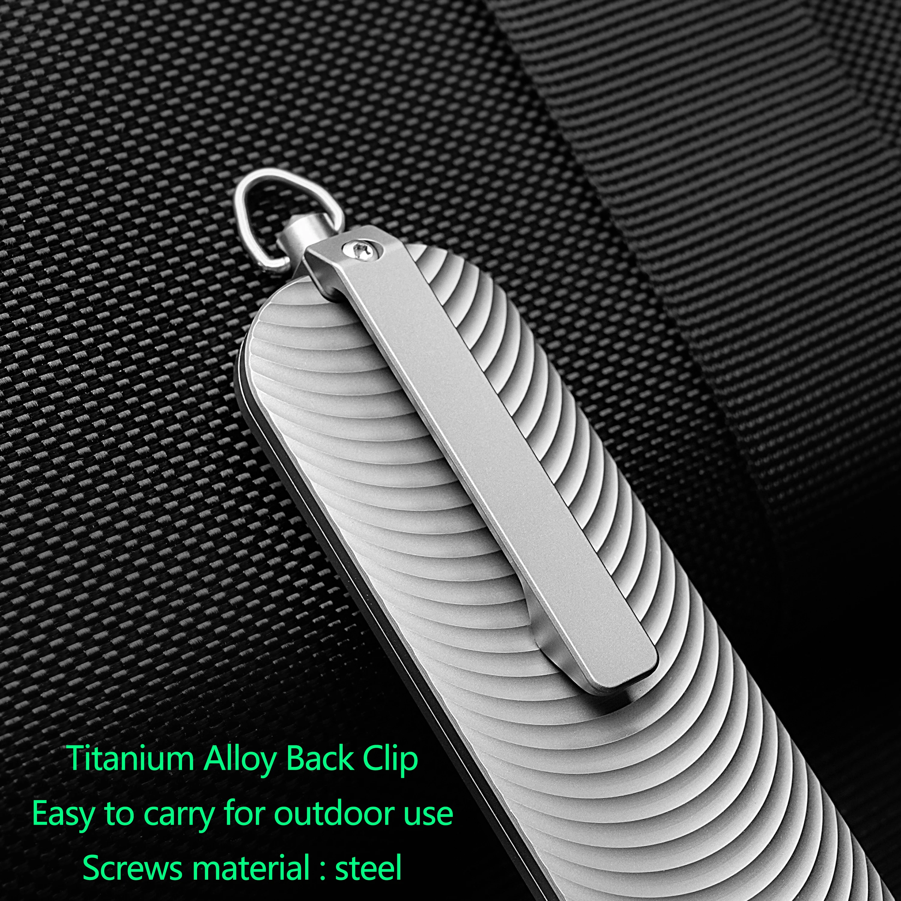 Titanium Alloy Utility Knife Sliding Blade EDC Box Cutter Portable Replaceable SK5 Blade Pocket Knives Outdoor Survival