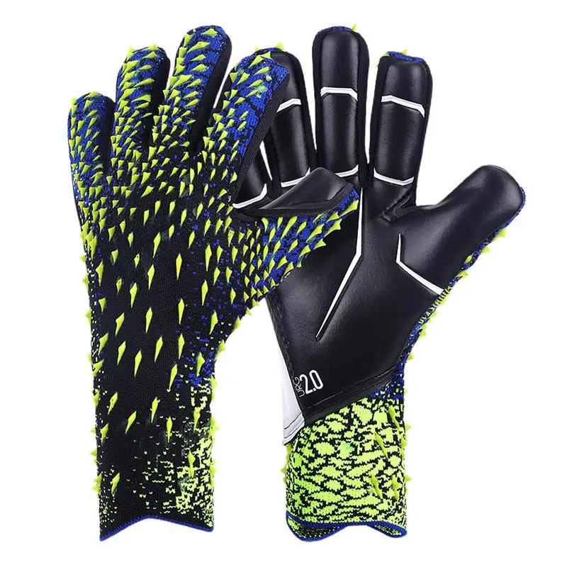 New Latex Football Goalkeeper Gloves Thickened Football Professional Protection Goalkeeper Soccer Goalie Gloves Adults Teenager