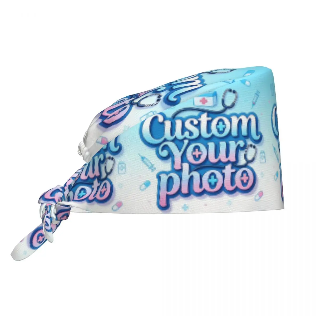 

Adjustable Custom Your Design Here Working Hat Women Men Customized Logo Printed Scrub Caps Scrub Nursing Doctor Surgeon Cap