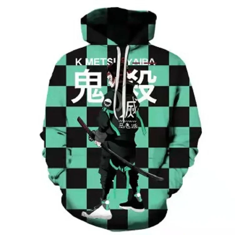 Anime demônio slayer hoodie masculino feminino cosplay pulôver streetwear tanjiro nezuko shinobu 3d impresso casual com capuz adolescente unisex